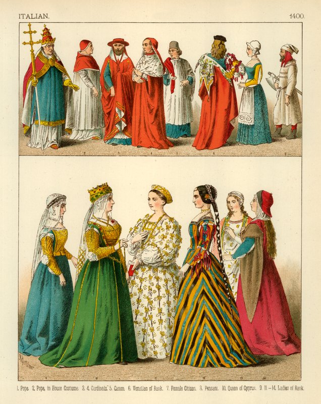 Traje italiano 1400 de Albert Kretschmer