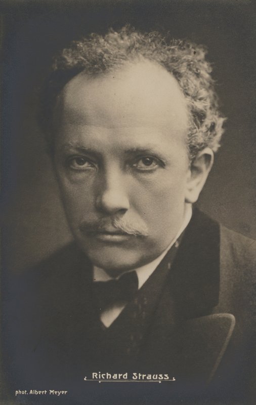 Retrato del compositor musical, Richard Strauss de Albert Meyer