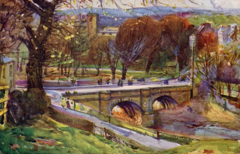 Whalley, la Iglesia y el Pueblo de Albert Woods
