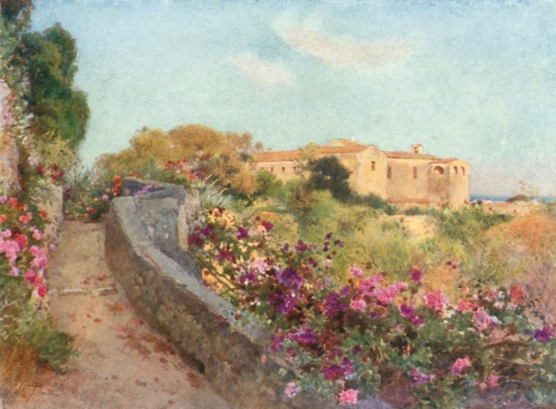 Convento de los Capuchinos desde Villa Politi, Siracusa de Alberto Pisa