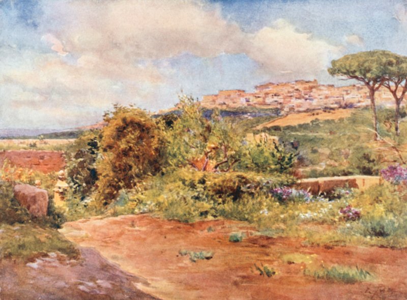 Girgenti desde el Jardín de S. Nicola de Alberto Pisa