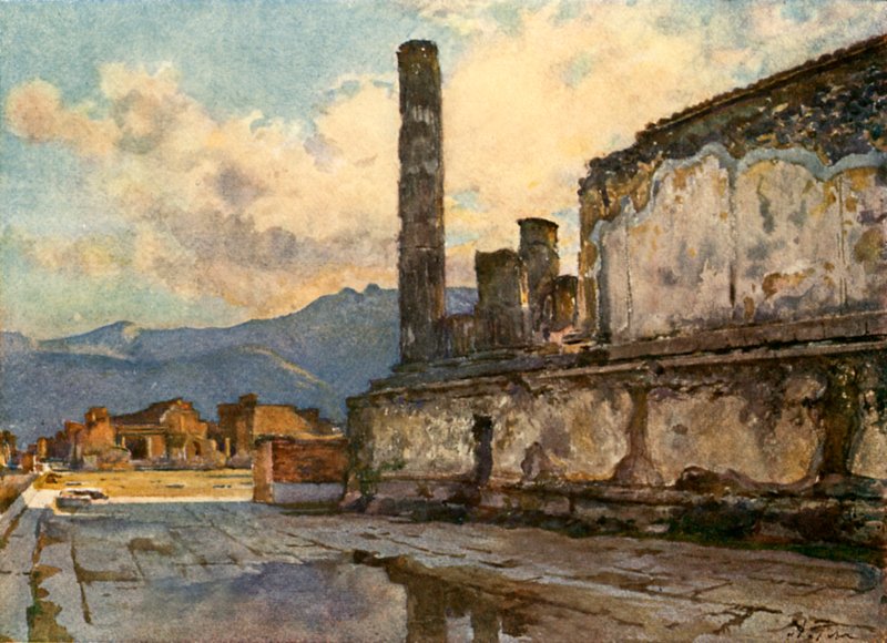 El Templo de Júpiter, Juno y Minerva en el Foro de Alberto Pisa