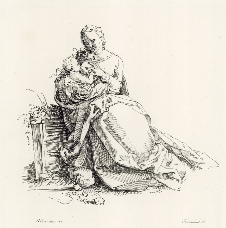 Virgen y Niño de Albrecht Dürer