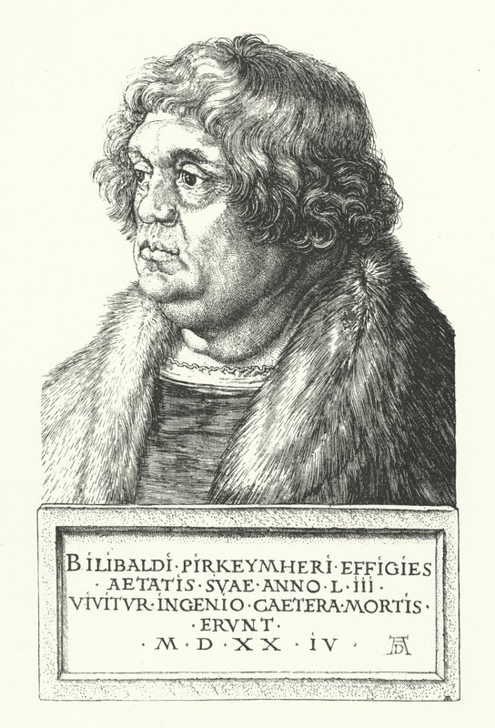 Wilibald Pirckheimer, abogado renacentista alemán, autor y humanista, y amigo más cercano de Albrecht Dürer de Albrecht Dürer