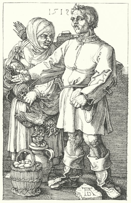 Agricultores vendiendo sus productos de Albrecht (after) Durer or Duerer
