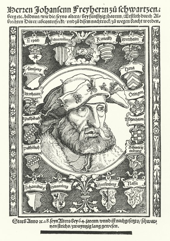 Johann de Schwarzenberg, moralista, poeta y reformador alemán de Albrecht (after) Durer or Duerer