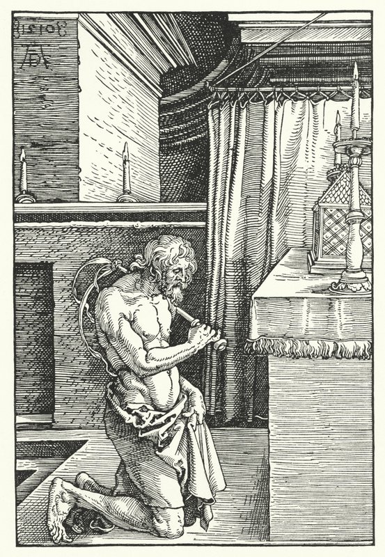 El rey David haciendo penitencia de Albrecht (after) Durer or Duerer