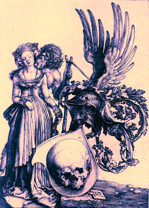 El Escudo de Armas de la Muerte de Albrecht (after) Durer or Duerer