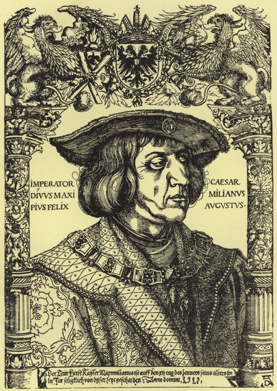 Retrato del Emperador Maximiliano de Albrecht Dürer