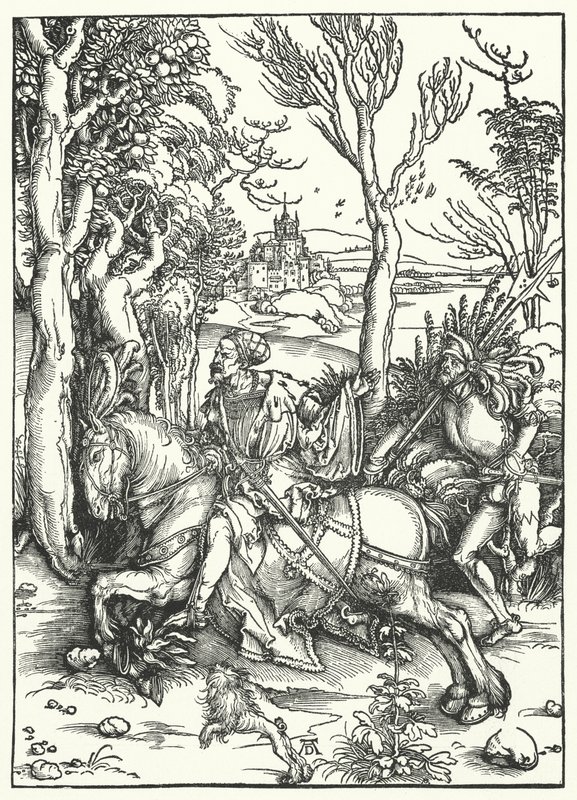 El Caballero y el Landsknecht de Albrecht Dürer