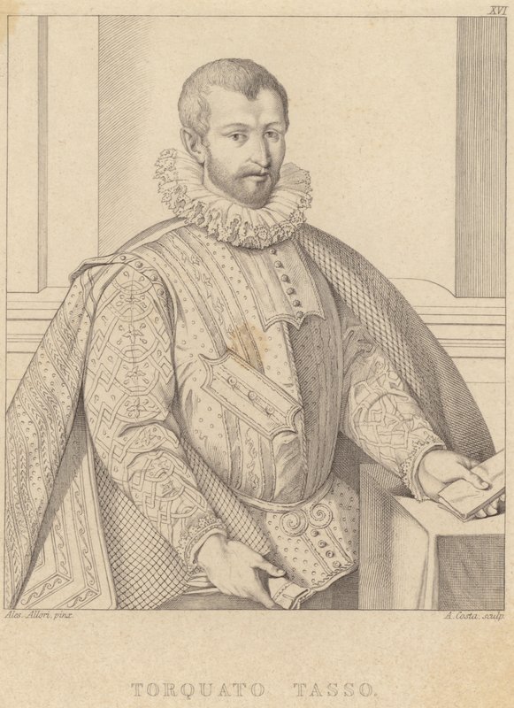 Retrato de Torquato Tasso de Alessandro Allori