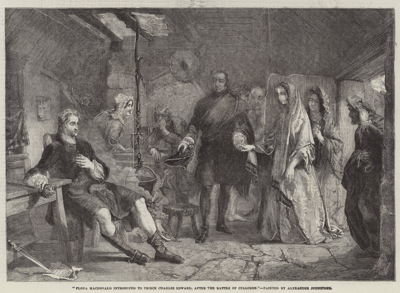 Flora Macdonald presentada al Príncipe Carlos Eduardo, después de la Batalla de Culloden de Alexander Johnston