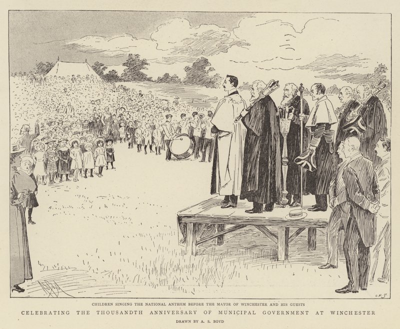 Celebrando el milésimo aniversario del gobierno municipal en Winchester de Alexander Stuart Boyd