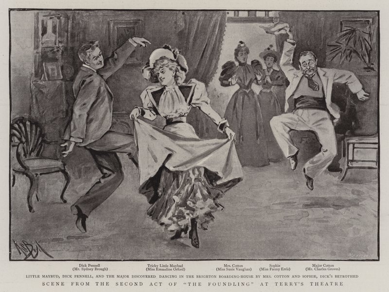 Escena del segundo acto de El expósito en el Teatro de Terry de Alexander Stuart Boyd