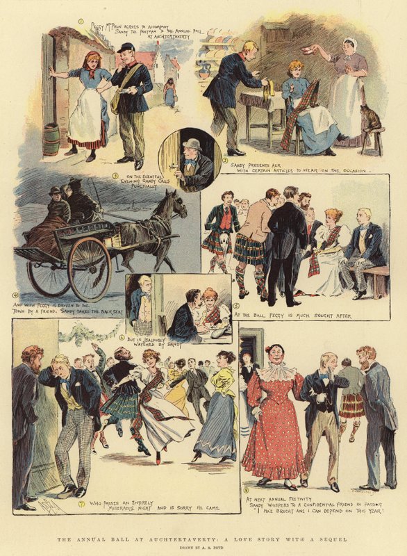 El Baile Anual en Auchtertaverty, una Historia de Amor con Secuela de Alexander Stuart Boyd