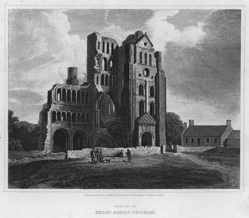 Restos de la Iglesia de la Abadía de Kelso de Alexander (after) Nasmyth