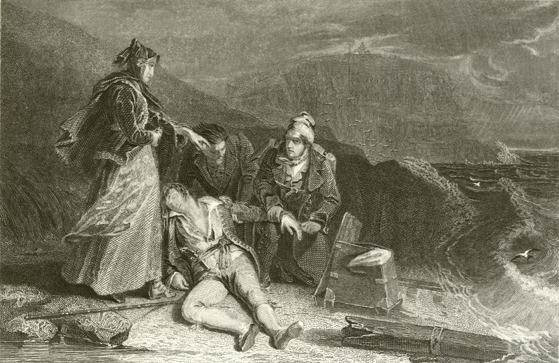 Lumburgh head, de Jarlshof, Naufragio de Cleveland de Alexander Chisholm