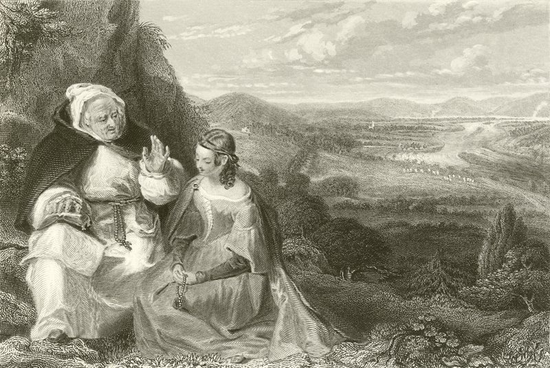La bella doncella de Perth y el monje cartujo de Alexander Chisholm