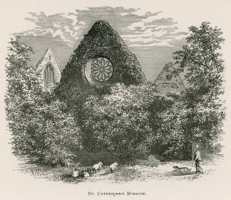 Abadía de Dryburgh, ventana de Santa Catalina de Alexander Francis Lydon