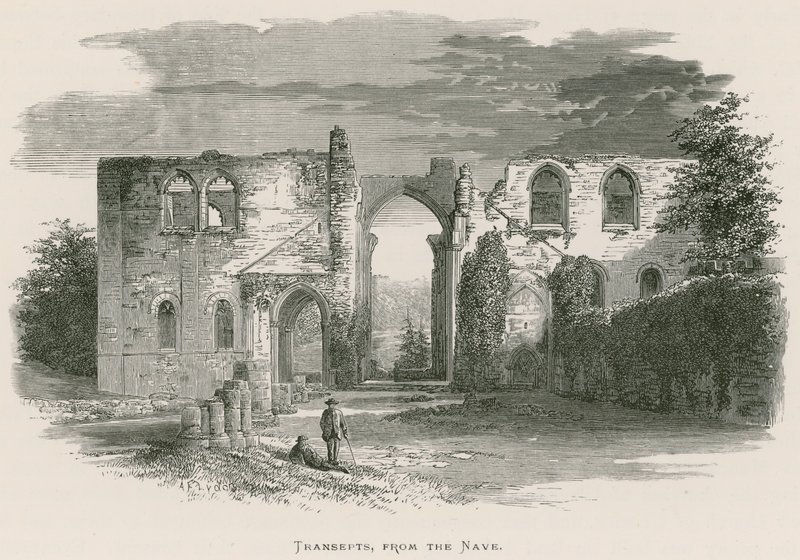 Abadía de Furness, Transeptos, desde la nave de Alexander Francis Lydon