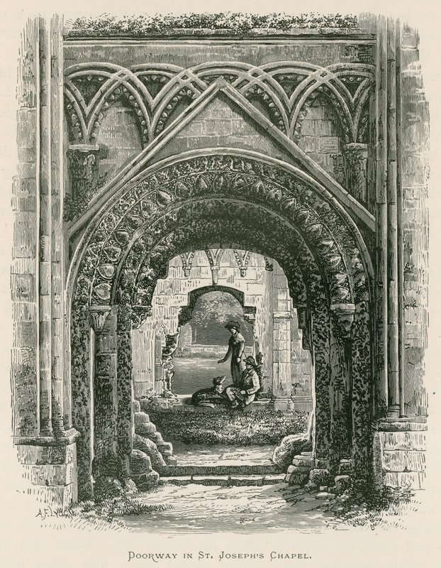 Abadía de Glastonbury, Puerta en la Capilla de San José de Alexander Francis Lydon