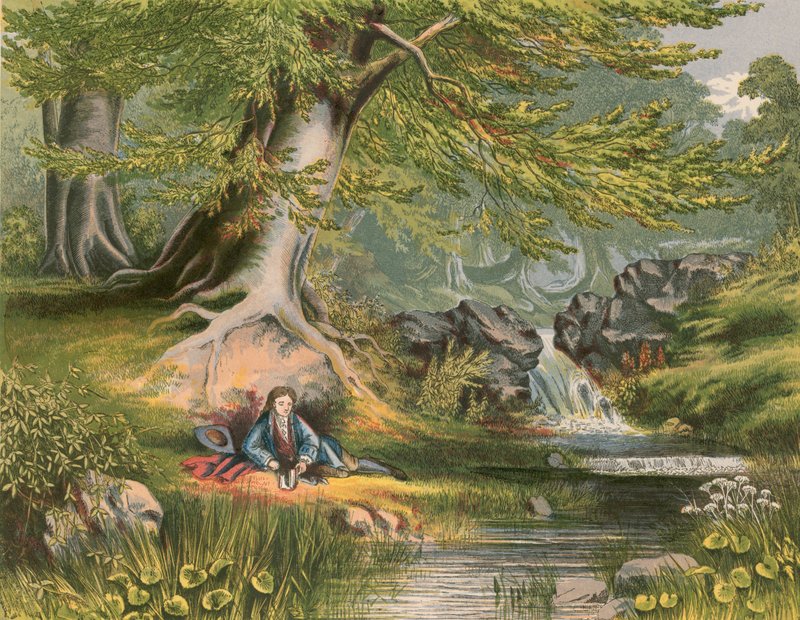 Ilustración para la Elegía de Gray de Alexander Francis Lydon