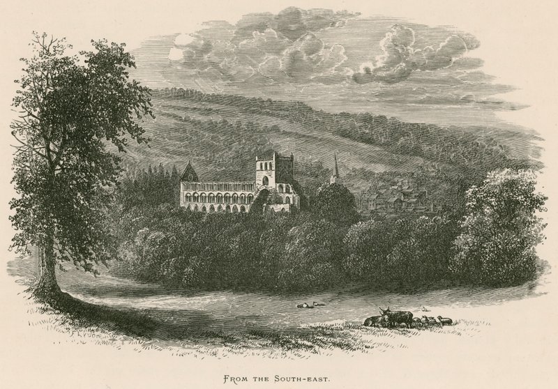 Abadía de Jedburgh, desde el sureste de Alexander Francis Lydon