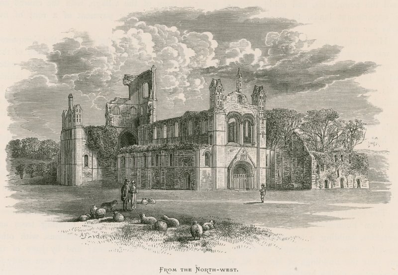 Abadía de Kirkstall, desde el noroeste de Alexander Francis Lydon