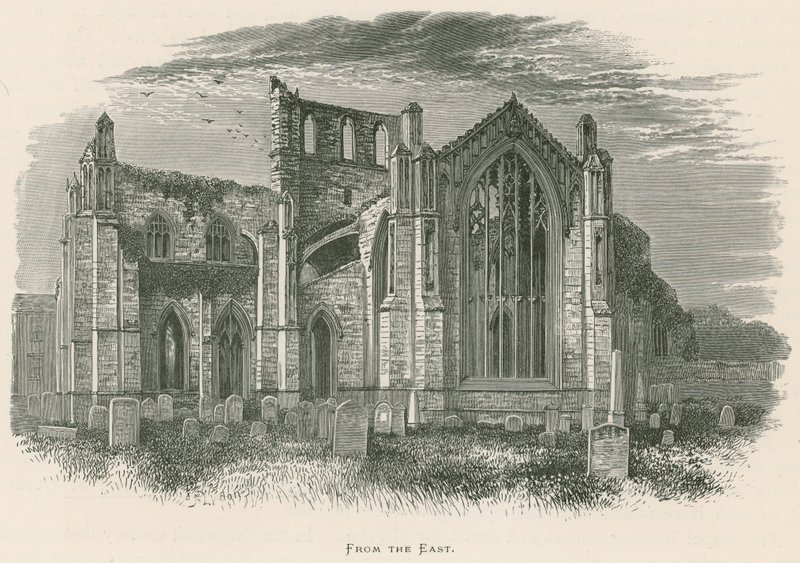 Abadía de Melrose, desde el este de Alexander Francis Lydon