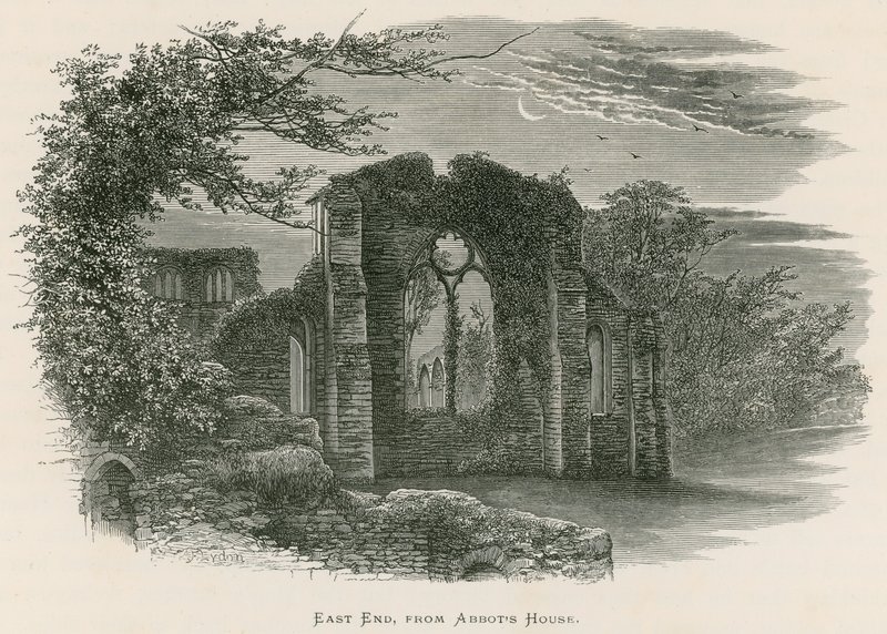 Abadía de Netley, extremo este, desde la casa del abad de Alexander Francis Lydon