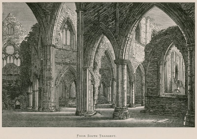 Abadía de Tintern, desde el transepto sur de Alexander Francis Lydon