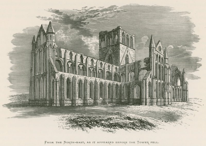 Abadía de Whitby, Desde el Noreste, como aparecía antes de que la Torre cayera de Alexander Francis Lydon