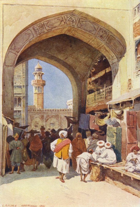Una puerta en el bazar, Lahore de Alexander Henry Hallam Murray