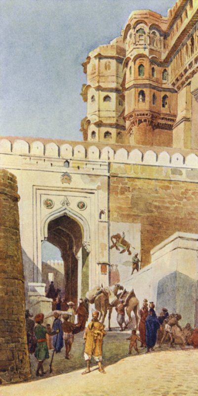 El Ascenso al Palacio, Jodhpur de Alexander Henry Hallam Murray