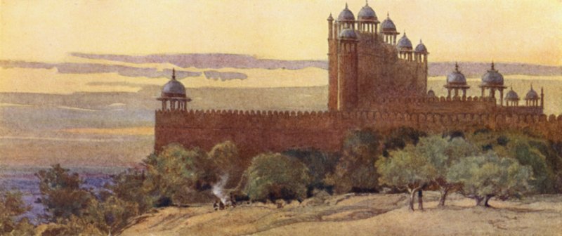 La Mezquita y la Puerta de la Victoria, Fatehpur Sikri de Alexander Henry Hallam Murray