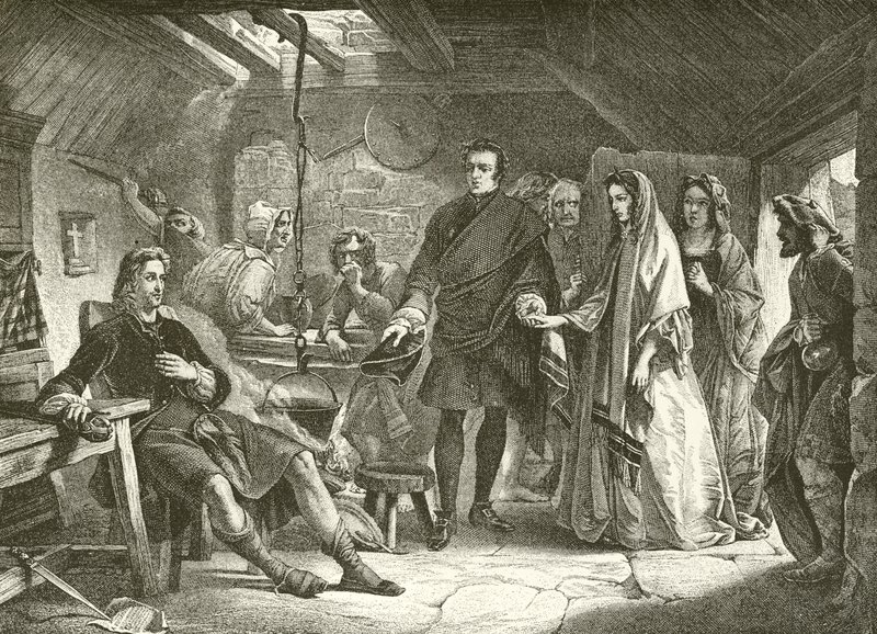 El primer encuentro del Príncipe Carlos con Flora Macdonald de Alexander Johnston