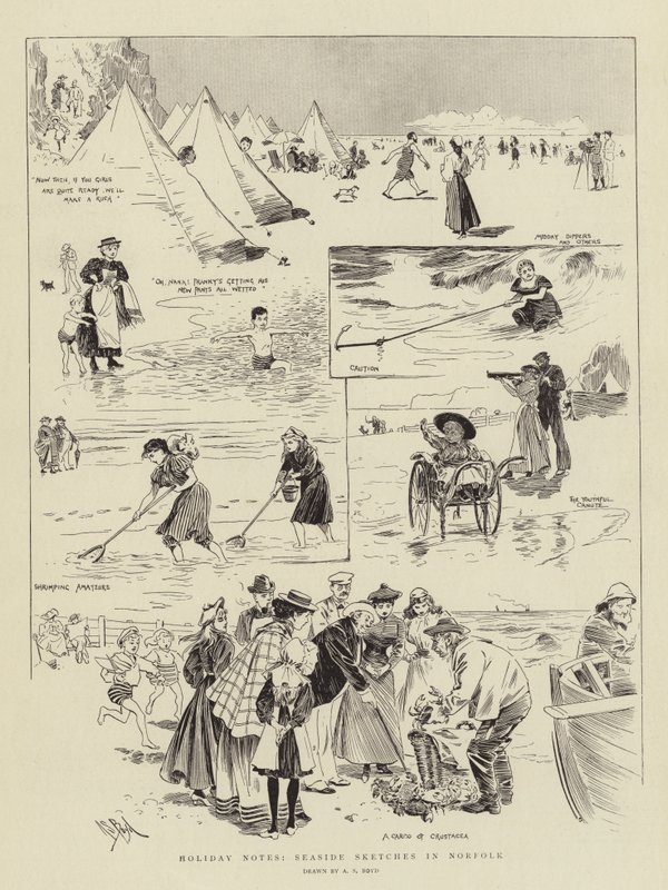 Notas de Vacaciones, Bocetos en la Costa de Norfolk de Alexander Stuart Boyd