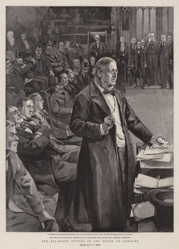 La sesión nocturna en la Cámara de los Comunes de Alexander Stuart Boyd