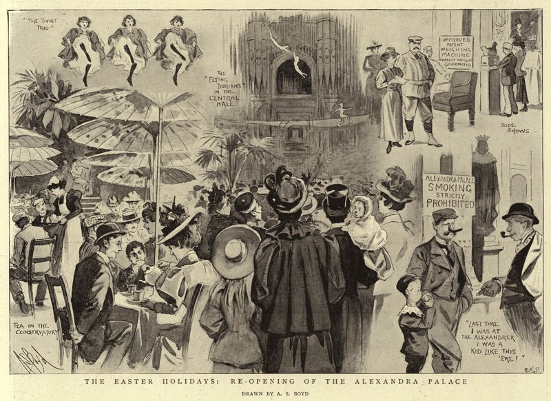 Las Vacaciones de Pascua, reapertura del Alexandra Palace de Alexander Stuart Boyd