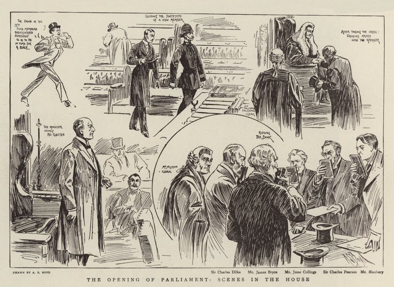 La Apertura del Parlamento, Escenas en la Casa de Alexander Stuart Boyd