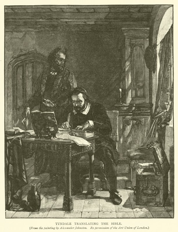 Tyndale traduciendo la Biblia de Alexander after Johnston