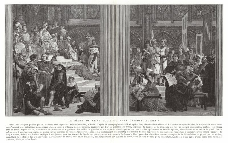 El reinado de San Luis, o sus grandes obras de Alexandre Cabanel