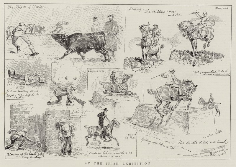 En la Exposición Irlandesa de Alfred Chantrey Corbould