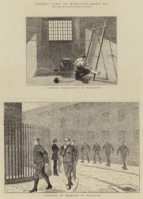 Vida en prisión en Inglaterra, Parte III de Alfred Chantrey Corbould