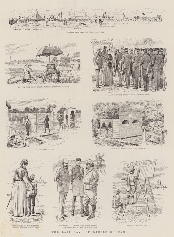 Los últimos días del campamento de Wimbledon de Alfred Chantrey Corbould