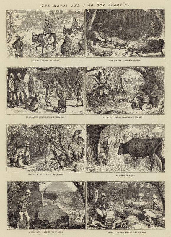 El Mayor y yo salimos a cazar de Alfred Chantrey Corbould