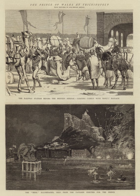 El Príncipe de Gales en Trichinopoly de Alfred Chantrey Corbould