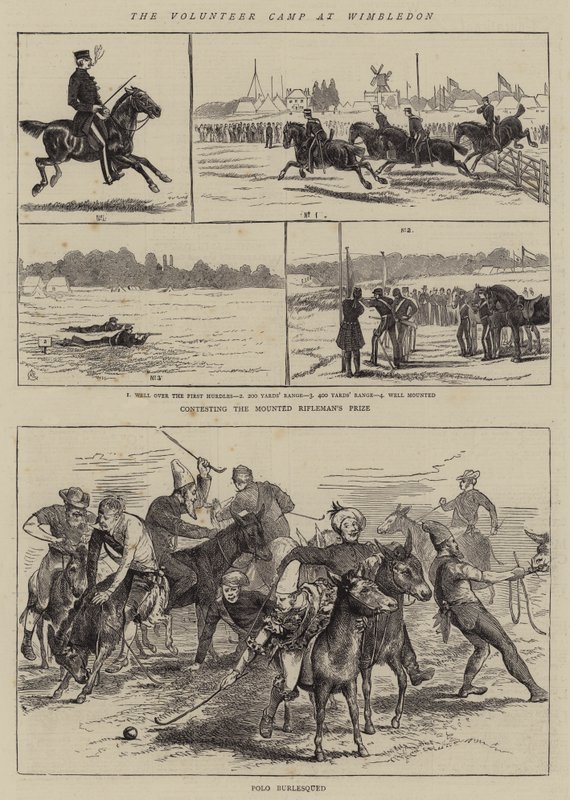 El campamento de voluntarios en Wimbledon de Alfred Chantrey Corbould