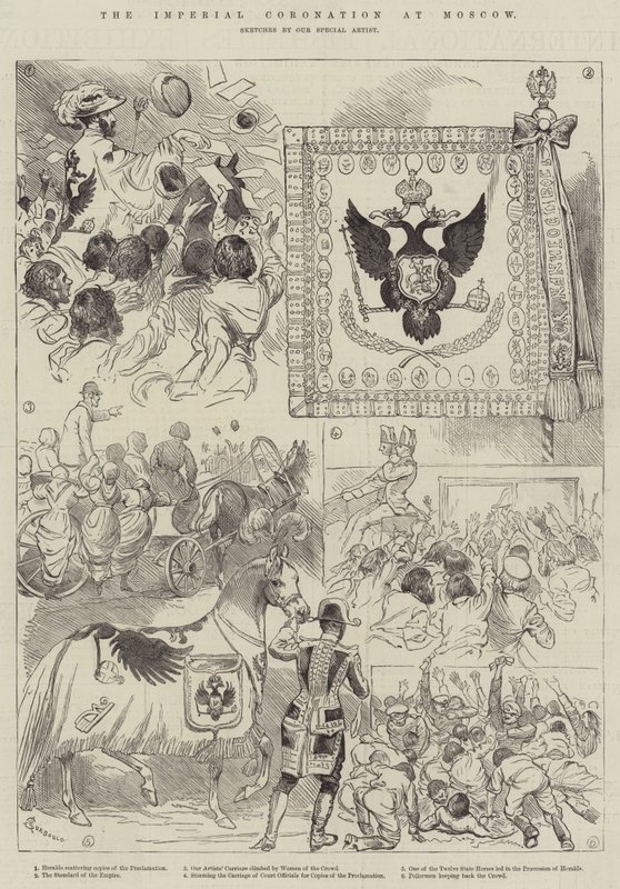 La coronación imperial en Moscú de Alfred Courbould