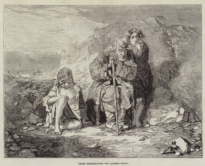 Mendigos irlandeses de Alfred Downing Fripp
